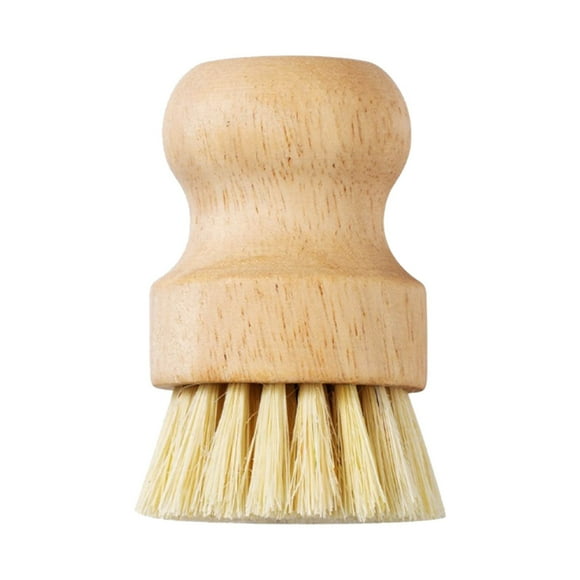 Cepillo de sisal de madera maciza para lavar platos y desinfectar ollas de cocina