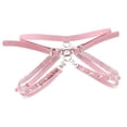 thumbnail image 1 of Moda punk cinturón ajustable metal cuerpo cadena pu cuero mujer rosa Rosado jinwen Cadena de la cintura de la joyería para las mujeres, 1 of 8