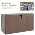 thumbnail image 5 of BouPower Outdoor Deck Box,Storage Lockable Waterproof Patio Storage Box,Garden Tools,Cushions,Pool Accessories Outside Storage Box,Storage Boxes Outdoor Waterproof 100 Gallon, 5 of 6
