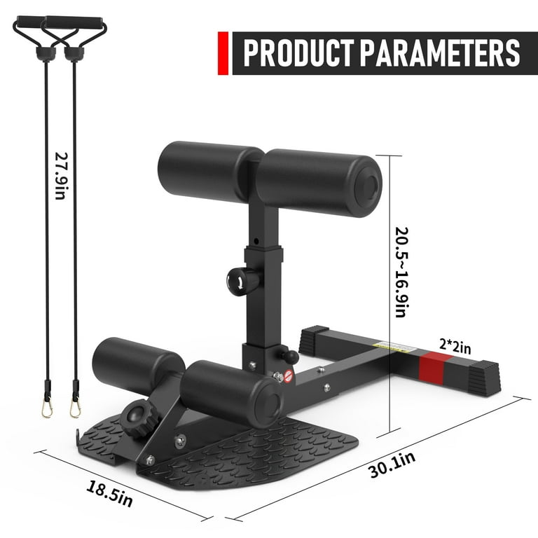 Leikefitness Deep Squat Bench, Multifunctional Core Workout Leg