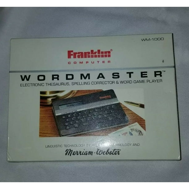 Franklin Computer Wordmaster Electronic Thesaurus, Spelling Corrector