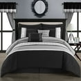 thumbnail image 2 of Katrein 20 Piece Comforter Set Color Block Geometric Embroidered Bed in a Bag Bedding, 2 of 10
