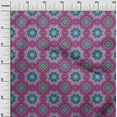 thumbnail image 3 of oneOone Viscose Chiffon Purple Fabric Asian Block Floral Sewing Material Print Fabric By The Yard 42 Inch Wide-XU, 3 of 4