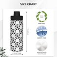 thumbnail image 3 of Honeii Happy Football Print 18OZ Sports Insulated Kettle,Double-Walled Stainless Steel Water Bottle with Leak-Proof Lid, Perfect for Outdoor, Sports, and Travel, 3 of 7