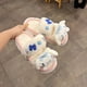 thumbnail image 1 of Ruun nuevo sanrio invierno Zapatillas de felpa dedos abiertos kawaii anime kuromi mymelody Cinnamoroll suave y grueso ropa de abrigo de dibujos animados zapatos para el hogar, 1 of 4