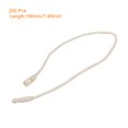 thumbnail image 2 of Unique Bargains Polyester Rope Hang Tag String Snap Lock  Plastic Tags Ties 190mm/7.48' Length,1mm/0.04' Dia,Pack of 200,Beige, 2 of 5