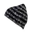 thumbnail image 3 of Gravity Threads Mens Musical Notes Cuffless Beanie, Black, 3 of 3