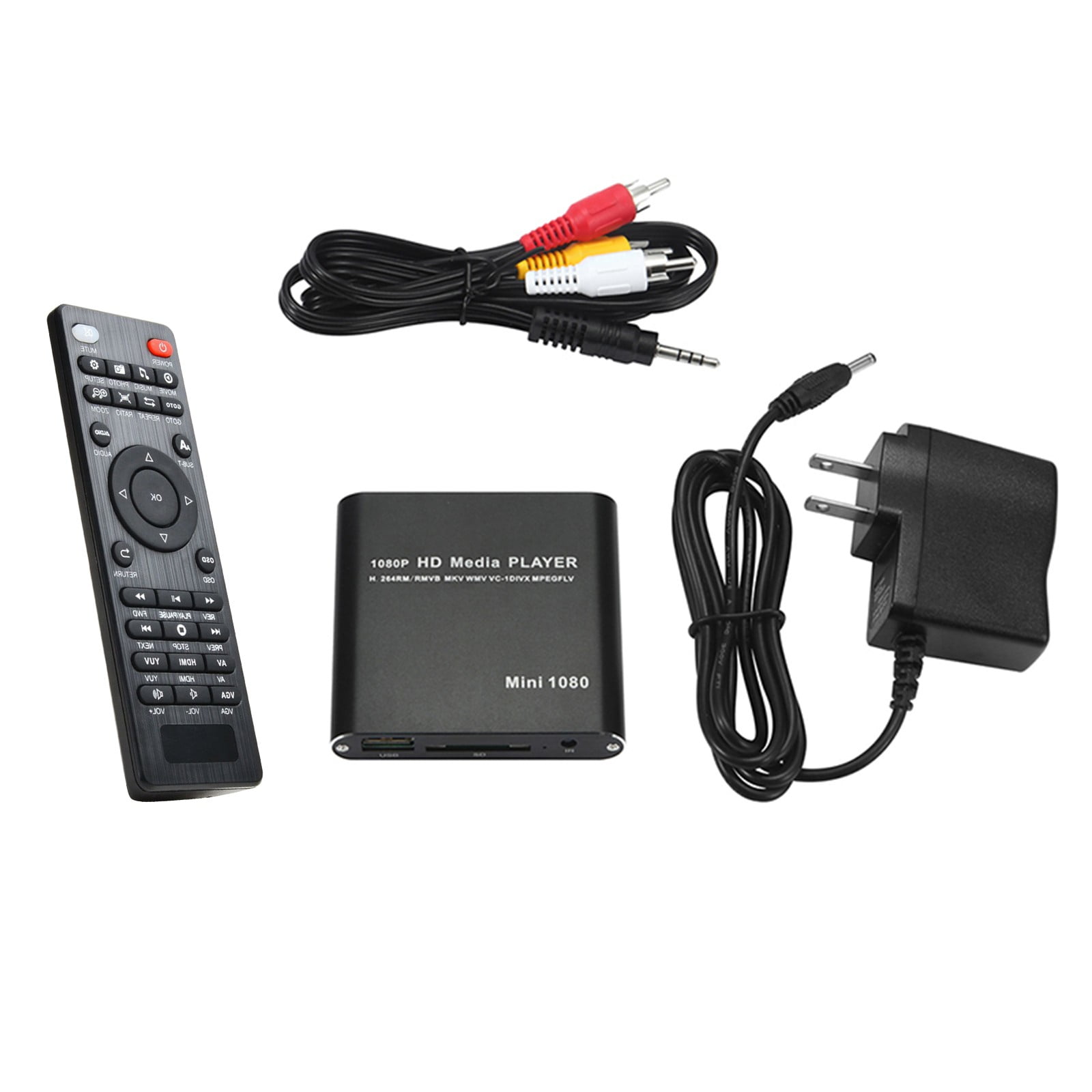 HDMI Media Player MKV/RM HDD USB Drives and SD Cards Blue Mini 1080p Full-HD Ultra HDMI Digital Media Player for