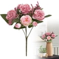thumbnail image 2 of Vintage Artificial Peonies Silk Flowers and Hydrangeas for Wedding Bridal Home Décor – Beautiful Floral Centerpiece Arrangement Decoration, Dining Table Centerpieces Party Decor(Pink1,13.4x8"), 2 of 9