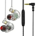 thumbnail image 2 of Kchsji Transparent In-Ear Gaming Earphones 35mm 10Φmm Driver HIFI 49" Cord Built-in Mic 5 Colors LED Light for Mobile PC PS4 Xbox Switch Zoom Calls Music Streaming Travel Commute, 2 of 9