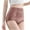 Red, variant on Paiwinds Women's Solid Color Lace Flower High Waist Briefs Modal Blend High Elasticity Body Shaper Panties Smoothing Fit (1 Pack, M-3XL)