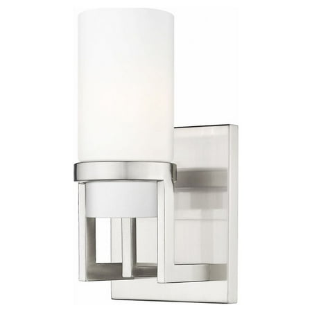 

Innovations Lighting Utopia - 1 Light 8 Wall-Mounted Sconce Satin Nickel/Matte White