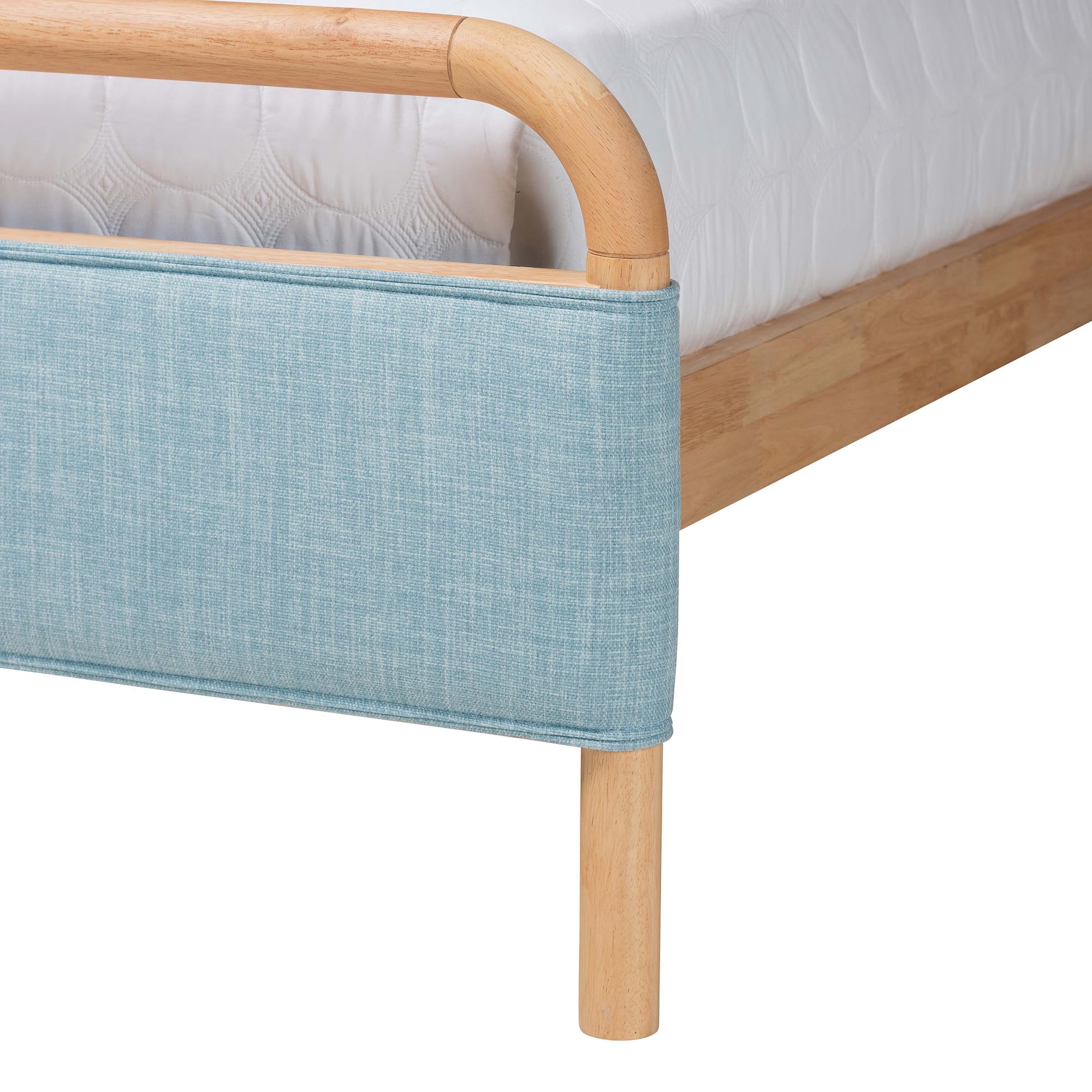 Baxton Studio Mateo Modern Platform Bed, Queen, Natural