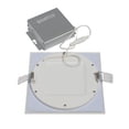 thumbnail image 2 of 12 watt LED Direct Wire Downlight Edge-lit 6 inch 4000K 120 volt Dimmable Square Remote Driver, 2 of 9