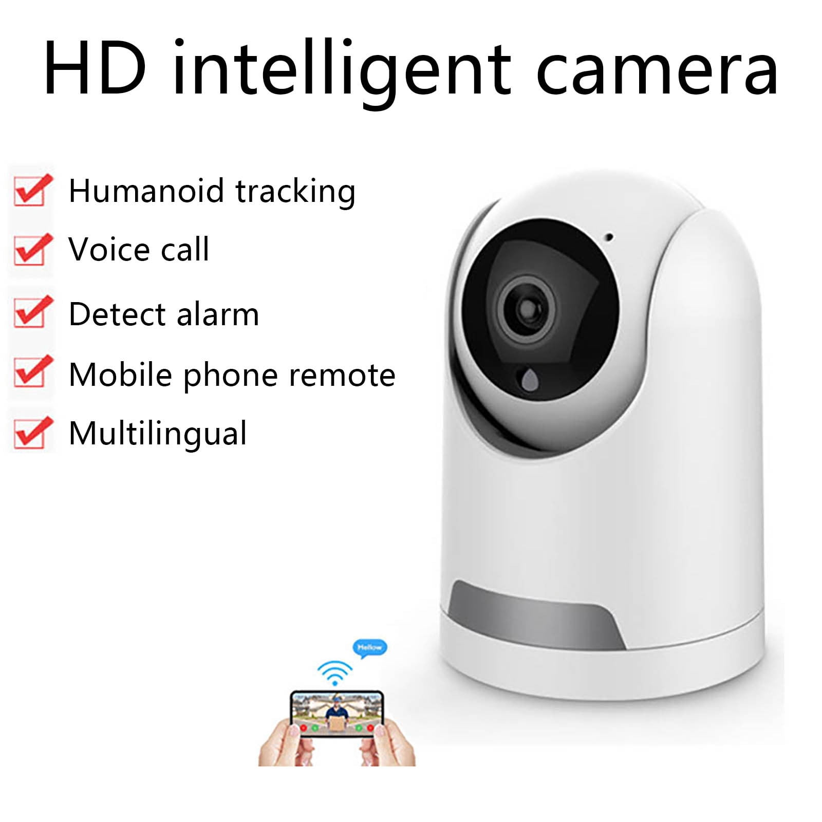 3Mp Wireless Security Camera, 360° Ptz Home Surveillance, 2-Way Audio Night Vision, Smart Indoor Camera for Pet/Baby Monitor