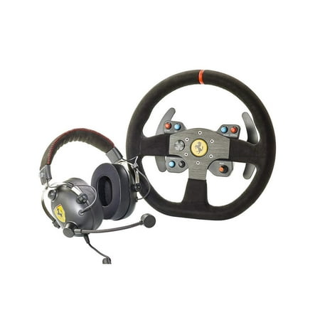UPC: 0663296422026 | ThrustMaster Ferrari Alcantara Race Bundle (PS4 XOne & Windows) Headphones and Wheel