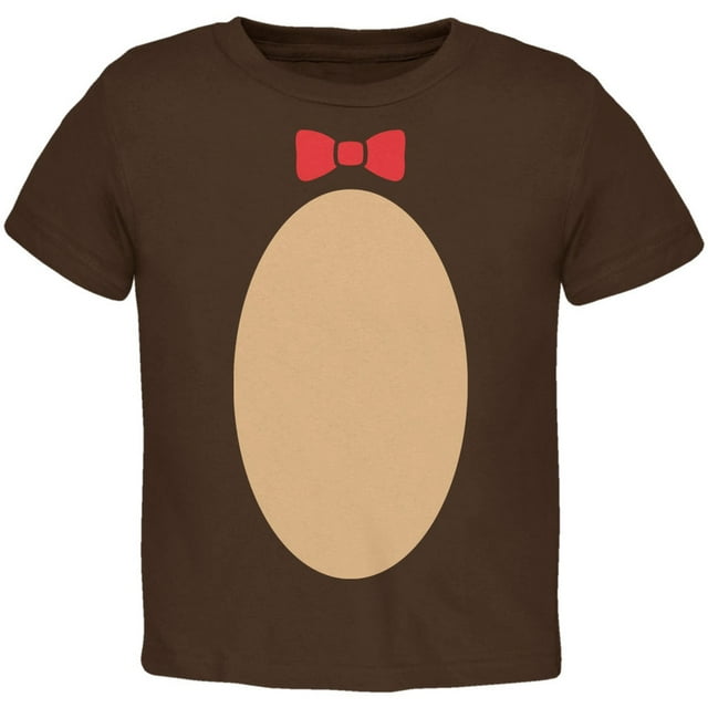 Costume d'Ourson d'Halloween Brun T-Shirt pour Tout-Petit