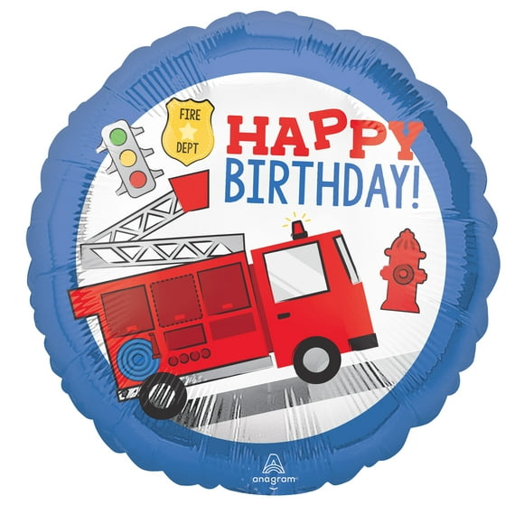 First Responder Birthday Foil Balloon - Enjoy Superior Float Time & Easy Sealing!