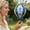 B, variant on 2D Acrylic Hot Air Balloon Solar Hanging Light, Flickering Warm Flame Pendant Lamp, Weatherproof Solar Powered Decor Light, Outdoor Hanging Ornament for Garden Patio Porch Yard Backyard Decor