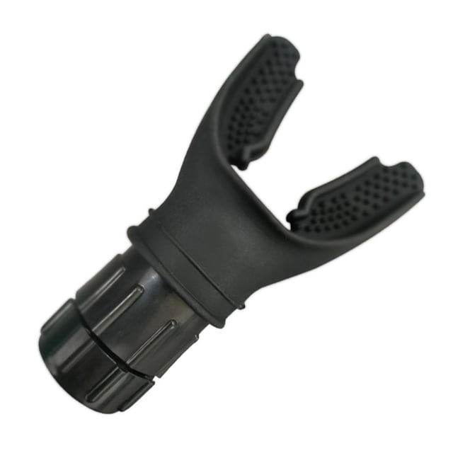 Ejercitador de pulmón portátil Dispositivo expansor Capacidad pulmonar Entrenador de ejercicio de respiración abdominal Resistencia ajustable con boquilla de silicona Negro