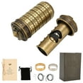thumbnail image 1 of Cerradura con contraseña y letras, clásica, elegante, para bricolaje, decorativa, práctica, de aleación de zinc, de bronce verde, juguete, 1 of 15