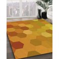 thumbnail image 2 of Ahgly Company Indoor Square Patterned Orange Red Orange Area Rugs, 4' Square, 2 of 6