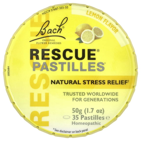 Bach Rescue Patilles Tin Lemon 1.7 oz Lozenge