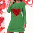 thumbnail image 2 of Zorckvet Soft Nightgowns for Women Valentine Plus Size Sleepshirts Heart Graphic Trendy Fashion Short Sleeve Womens Nightshirts, 2 of 6