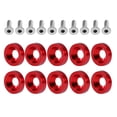 thumbnail image 3 of Car Modification M6 Gasket Bolt License Plate Frame Decoration Screw (Red), 3 of 12