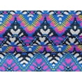 thumbnail image 5 of oneOone Velvet Medium Blue Fabric Ikat Sewing Craft Projects Fabric Prints By Yard 58 Inch Wide, 5 of 5