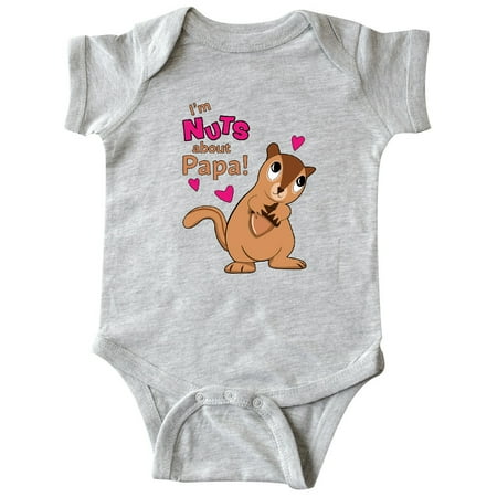 

Inktastic I m Nuts About Papa Gift Baby Boy or Baby Girl Bodysuit