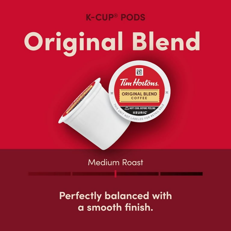 Tim Hortons Original Blend Medium Roast K-Cup Coffee Pods, 72 Ct