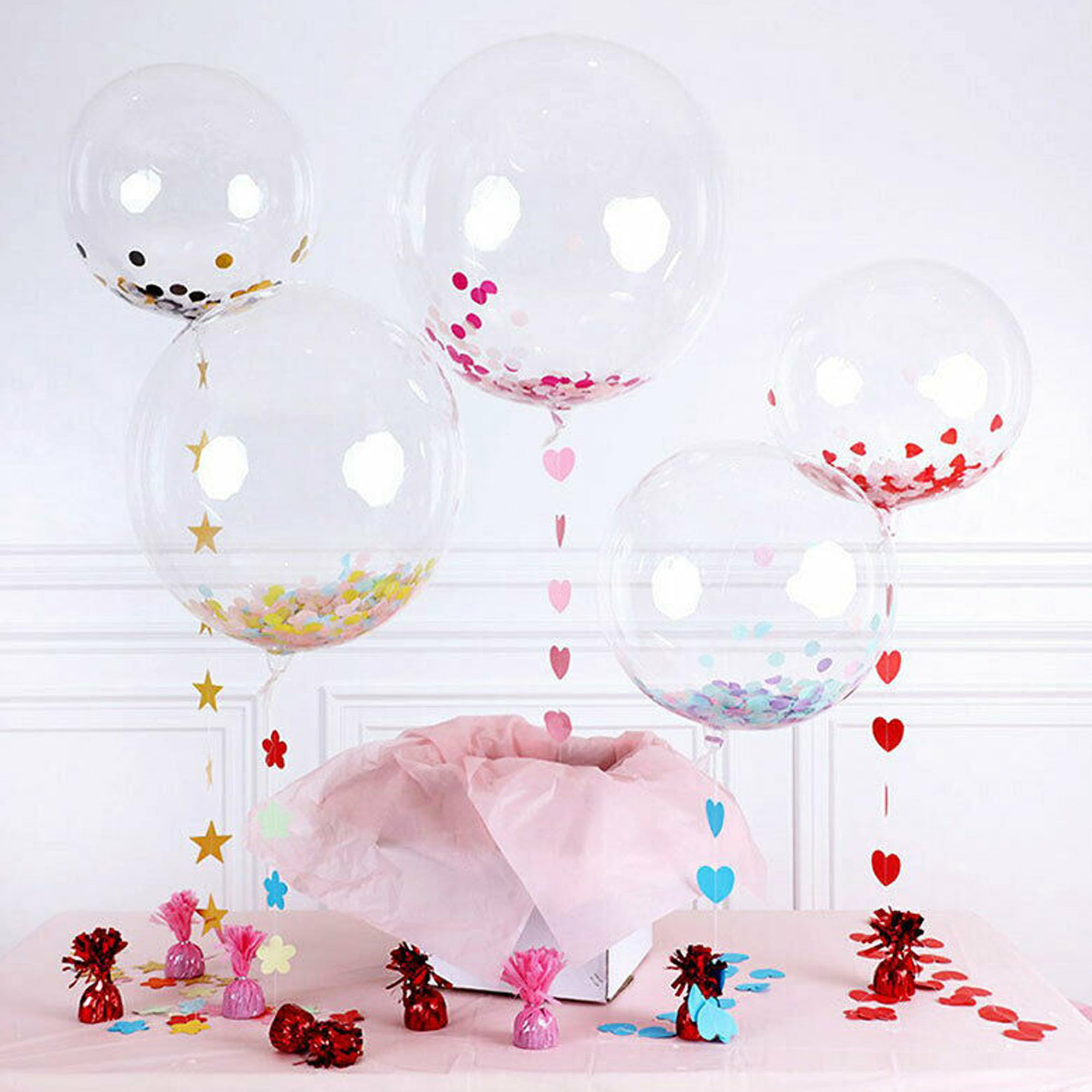 10 Pcs Large Bobo Balloons 15.8 Inch Clear Balloons for Stuffing  Bubble Transparent Balloons with 10 Pcs Mini Plush Bears Bobo Balloons for  Wedding Baby Shower Birthday Party Decorations : Toys & Games