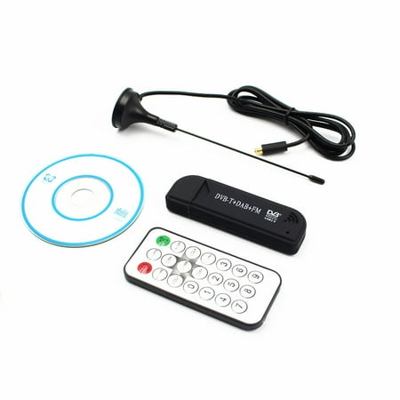 USB2.0 FM DAB DVB-T RTL2832U R820T2 RTL-SDR SDR Dongle Stick Digital TV Tuner Remote INFRARED Receiver with Antenna (Best Rtl Sdr Dongle)