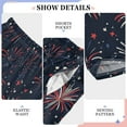 thumbnail image 6 of FORMRS Kids Pajama Pants with Pockets Size 13-14Y Boys Lounge Sleep Bottoms, Red and White Fireworks Pattern, 6 of 8