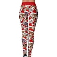 thumbnail image 1 of Pantalones Ajustados De Navidad, Cómodos Y Divertidos Leggings Con Diseño De Navidad, Ajuste Ajustado, Cintura Regular Para Viajes Diarios ANGGREK Otros, 1 of 6