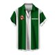 thumbnail image 1 of Mens Manga Corta Botón Abajo Camisas, Cuello de Vuelta Navidad Impresa Blusa, Top de Moda Casual, 1 of 4