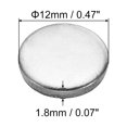 thumbnail image 2 of 12mm Steel Disc, 50Pcs Metal Stamping Blanks Tags Circle Round Metal Plate Strike for Laser Engraving Stamping, 2 of 7