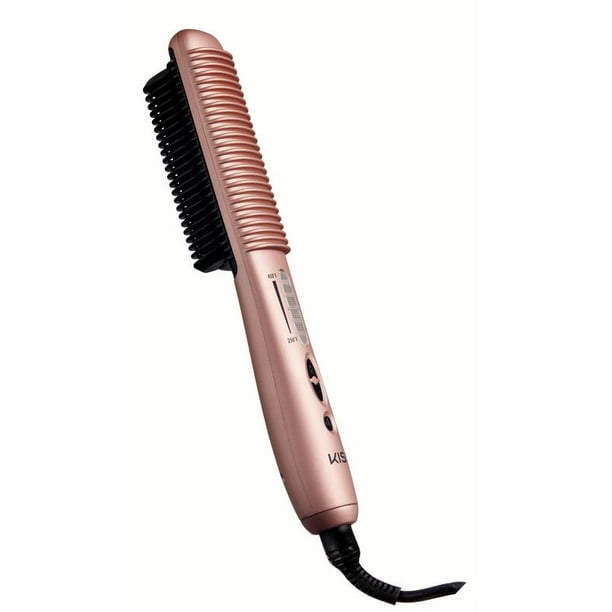 Kiss Professional Ceramic Hair Straightening Brush/Styling Comb Gold  Edition 