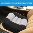 thumbnail image 2 of OhhGo Car Booster Seat Cushion Heightening Height Boost Mat Anti Slip Thickened Cars Seat Pad Portable for Short Car Driver Adult Home Office Chair Black, 2 of 10