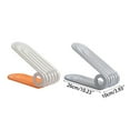 thumbnail image 5 of SDFGTstore 2 Pcs Adjustable Shoe Stacker Shoe Slot Organiser Double Layer Shoe Rack Organiser with 4 Different Heights (Color), 5 of 16