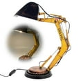 thumbnail image 2 of Excavator Construction Table Lamp, Movable LED Night Light, 1 Count, 7.9 Inch Resin, Yellow Boys Bedroom Desk Decor, Unique Kids Digger Figurine, 2 of 9