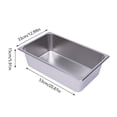 thumbnail image 2 of 6 PCS Full-Size 6inch Deep Stainless Steel Steam Table Pans Hotel Food Prep Pans for Home, Cafeterias, 2 of 24