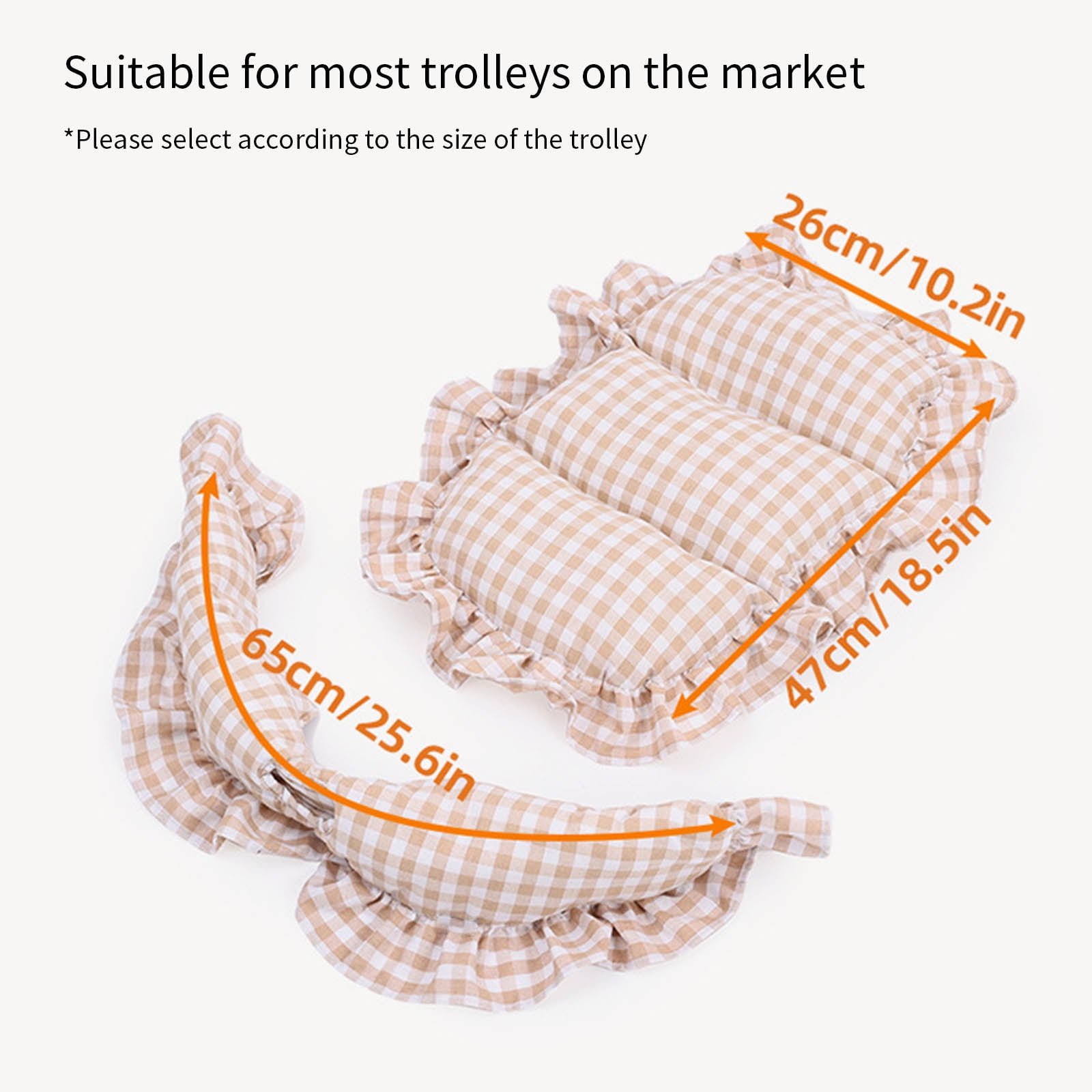 Pet Bed Warming Pad Strollers Mat for Outdoor Use Polyester Fabric Easy to Clean Dry Quick Pushchair Cushion for Travel
