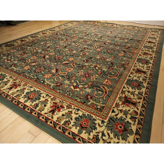New Green Area Rugs Traditional 8x11 Oriental Rug Hallway Runner Rugs 2x8