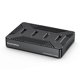 thumbnail image 3 of 4 Bay M2 SSD Box Type C USB3.2 10Gbps M.2 NVME SATA Ngff Dual Protocol Aluminum Alloy SSD Enclosure US Plug, 3 of 5