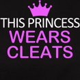 thumbnail image 3 of CafePress - This Princess Wears Cleats Women's Dark T Shirt - Women's Traditional Fit Dark T-Shirt, 3 of 4
