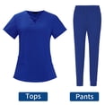thumbnail image 4 of Enfermería Scrub Set Top Pantalones Transpirable Trabajo Uniforme para Enfermera Yoga Jogger, 4 of 5
