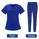 thumbnail image 2 of Enfermería Scrub Set Top Pantalones Transpirable Trabajo Uniforme para Enfermera Yoga Jogger, 2 of 5