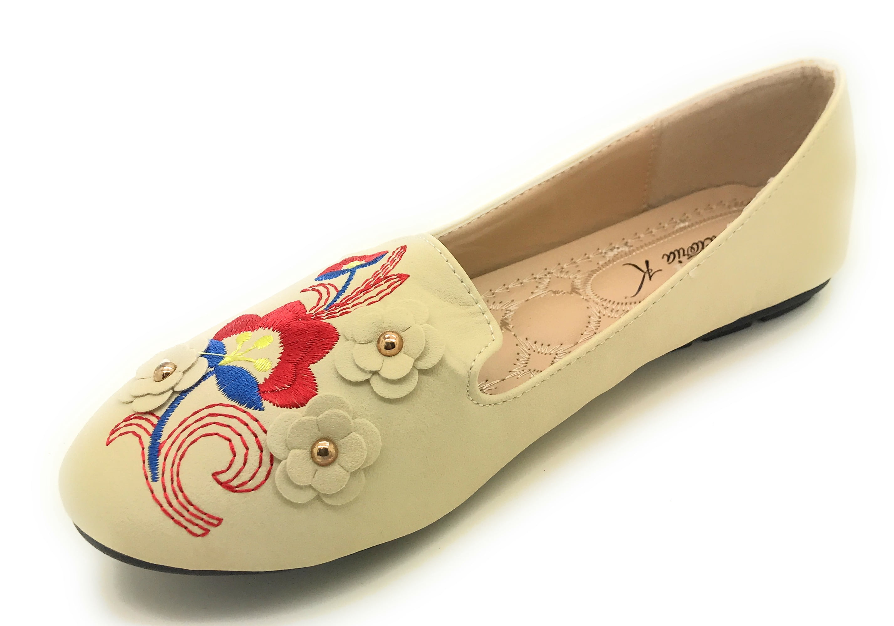 Victoria K Embroidered Ballet Flat (Women's)